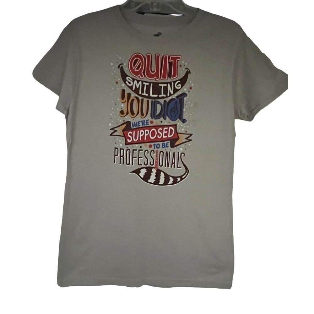 TeeFury Womens Juniors Gray Graphic T-Shirt 2XL Cotton Stretch Novelty Funny New